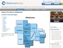 Tablet Screenshot of oklahomahomes.com
